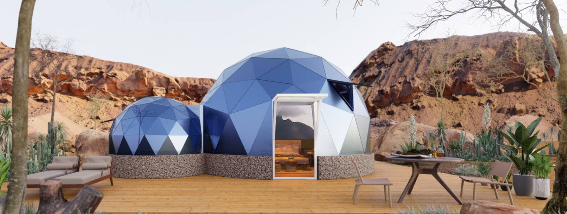 靖宇县球形智能光伏玻璃星空房